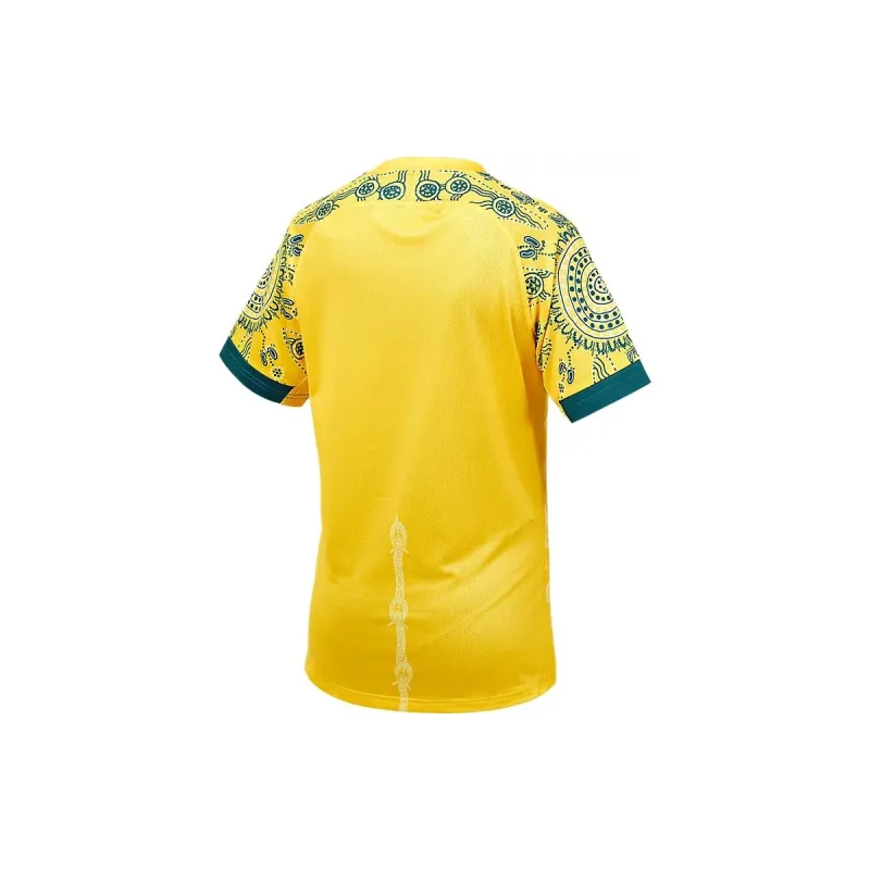 Asics Australian Olympic Team Series TEAM AUSTRALIA OLYMPIC REPLICA FOOTBALL TEE T-Shirt Unisex Gold-1