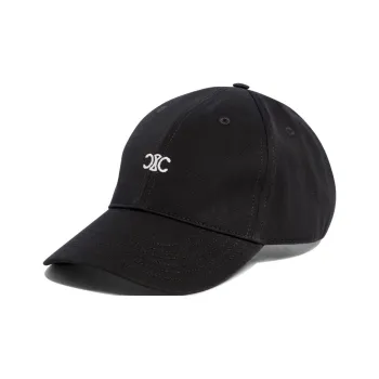 CELINE Triomphe Logo Embroidered Baseball Cap