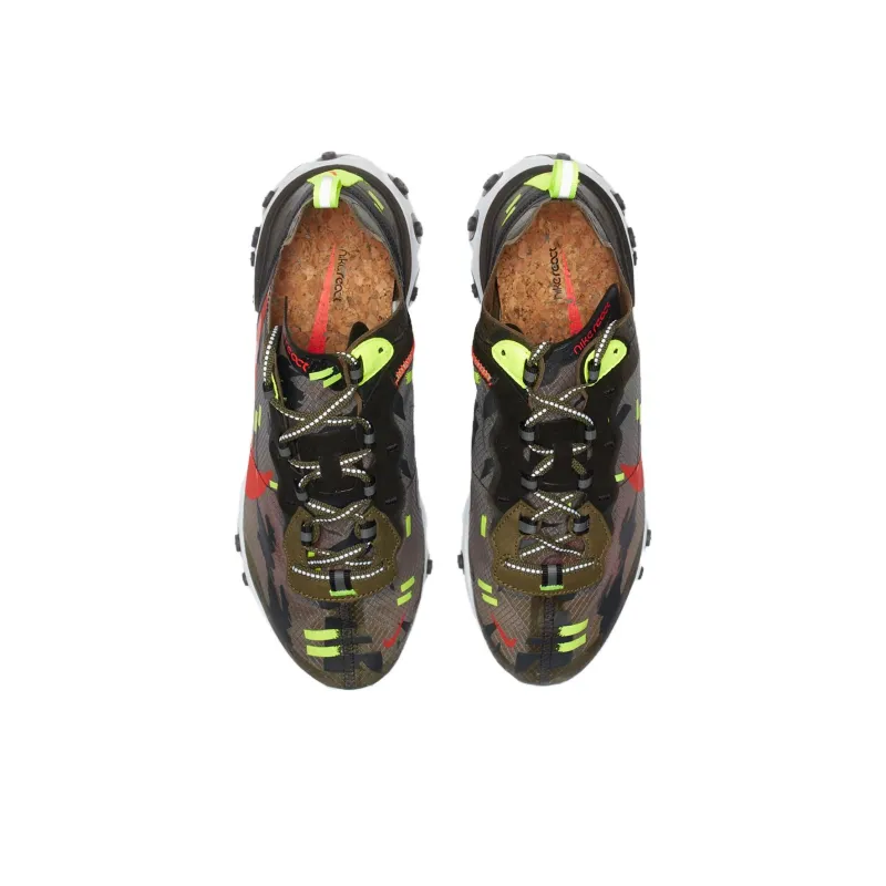 Nike React Element 87 Medium Olive Bright Crimson-2