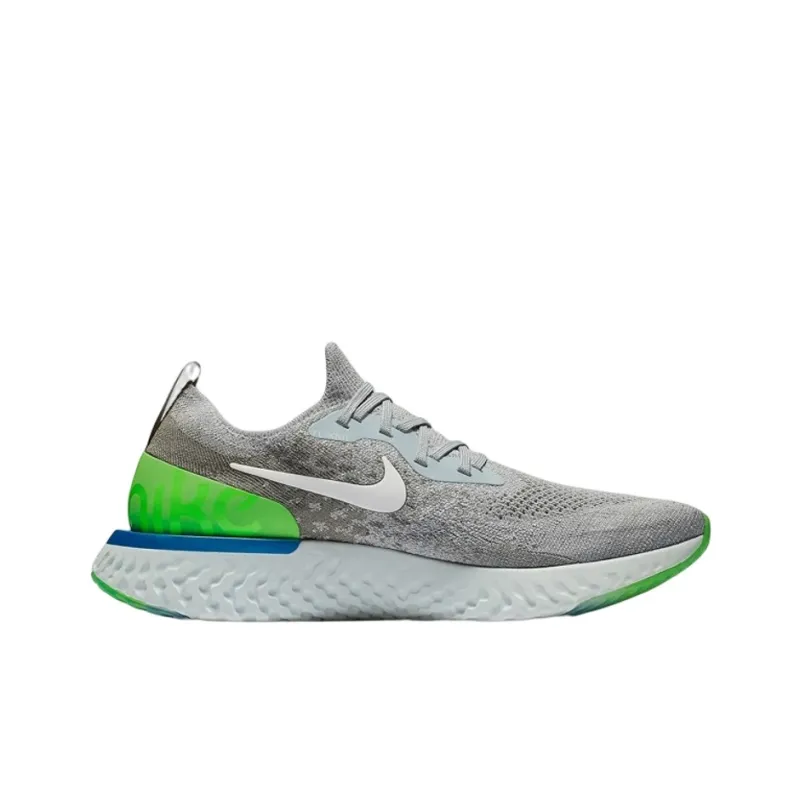 Nike Epic React Flyknit Wolf Grey Lime Blast-1