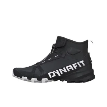 DYNAFIT Anti-Slip And Wear-Resistant Water-Resistant Mid-Top Hiking/Trekking Shoes Men's Black White