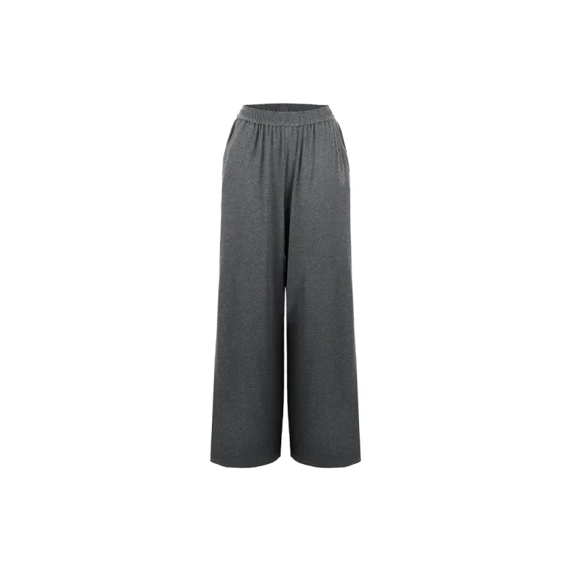 BSEVENI Casual Pants Women's Dark Gray-1