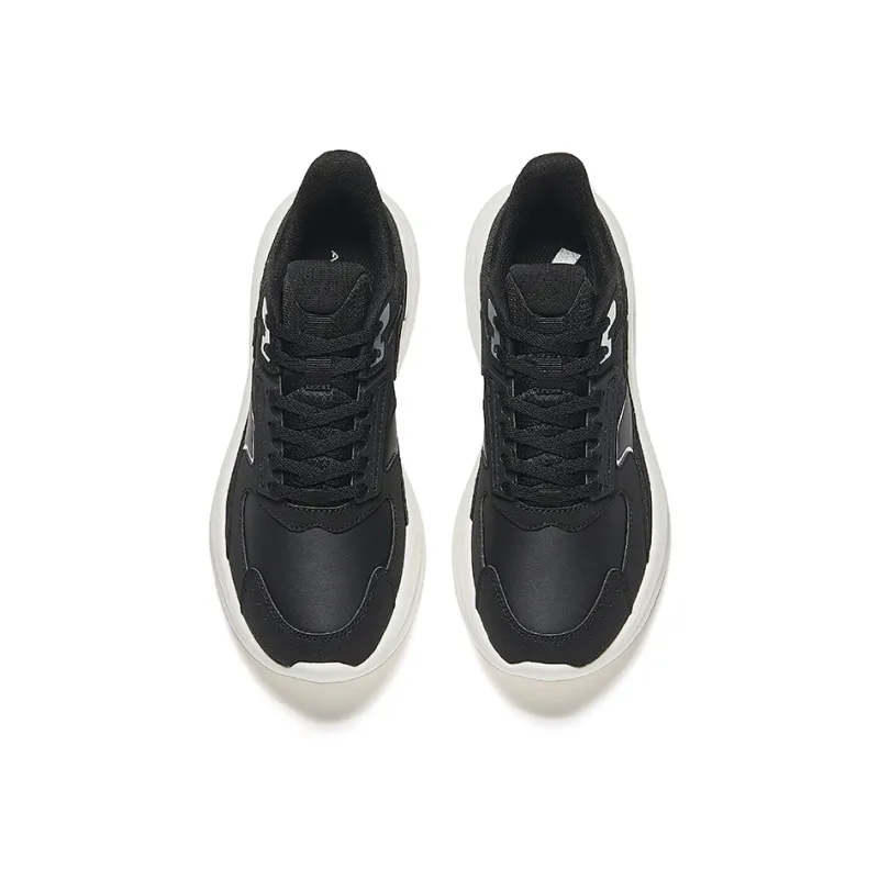 Anta Running Collection Anti Slip Wear Resistant Low Top Casual Running Shoes Women's Basic Black-2