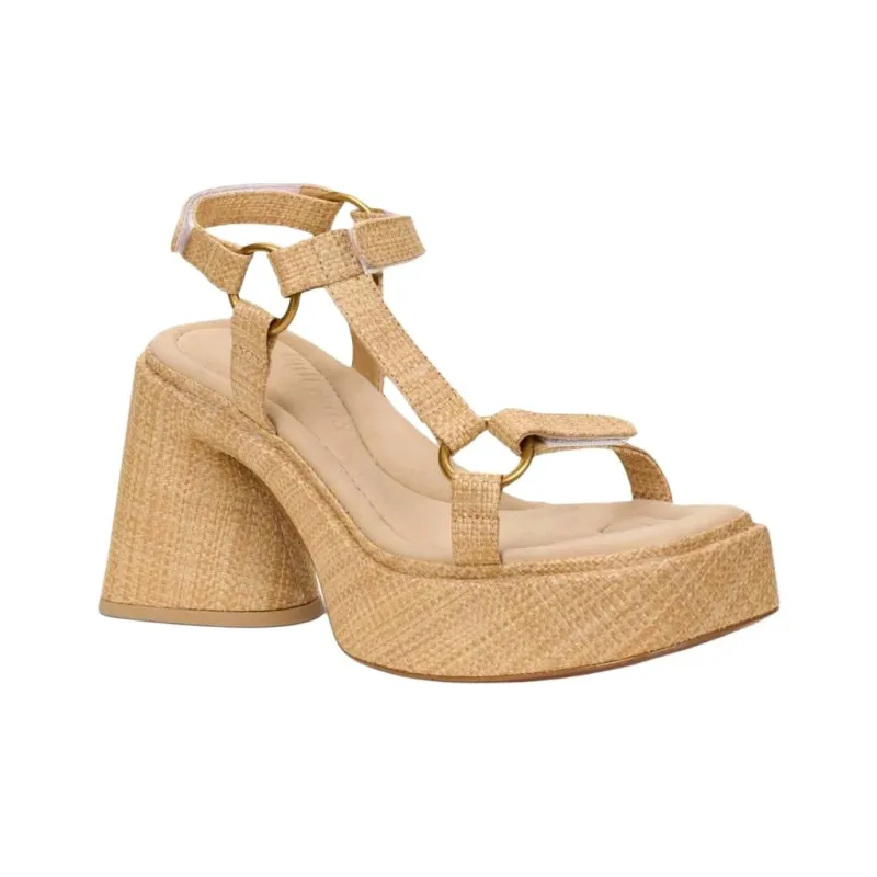 CULT GAIA Erin One Strap Sandals 10cm Women's Beige-2