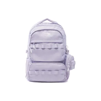 LiNing Polyester Backpack Women's Sea Salt Purple