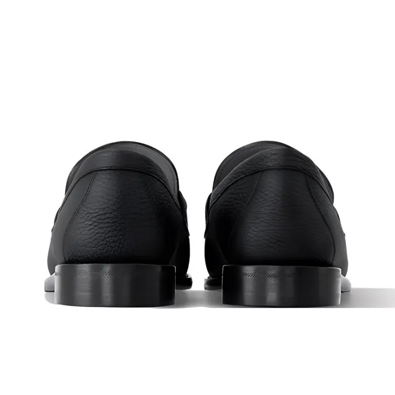 LOUIS VUITTON Major Loafers Men's Black-5