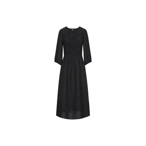 JZ. ANNAKRO Long-Sleeved Dresses Women's Plain Black