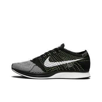 Nike Flyknit Racer Black White Volt