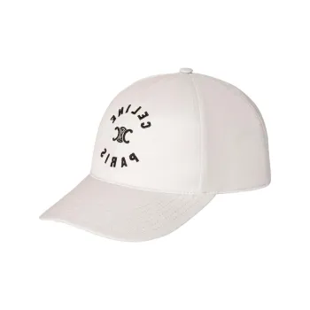 CELINE Triomphe Baseball Cap In Cotton