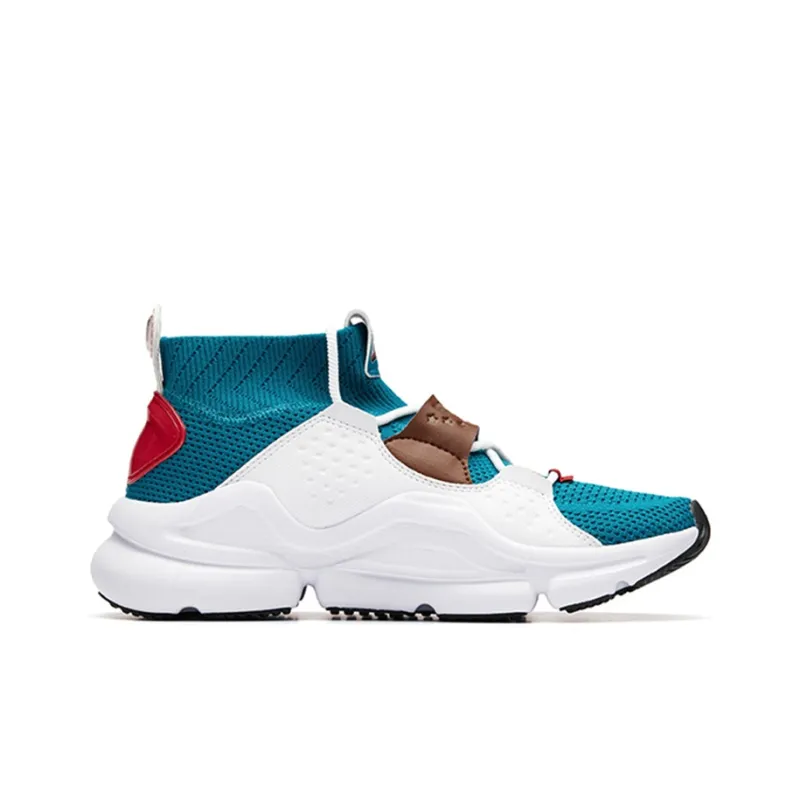 MARVEL x Anta Extensions Cushioning Wear-Resistant Rebound Mid-Top Running Shoes Men's Blue White-1