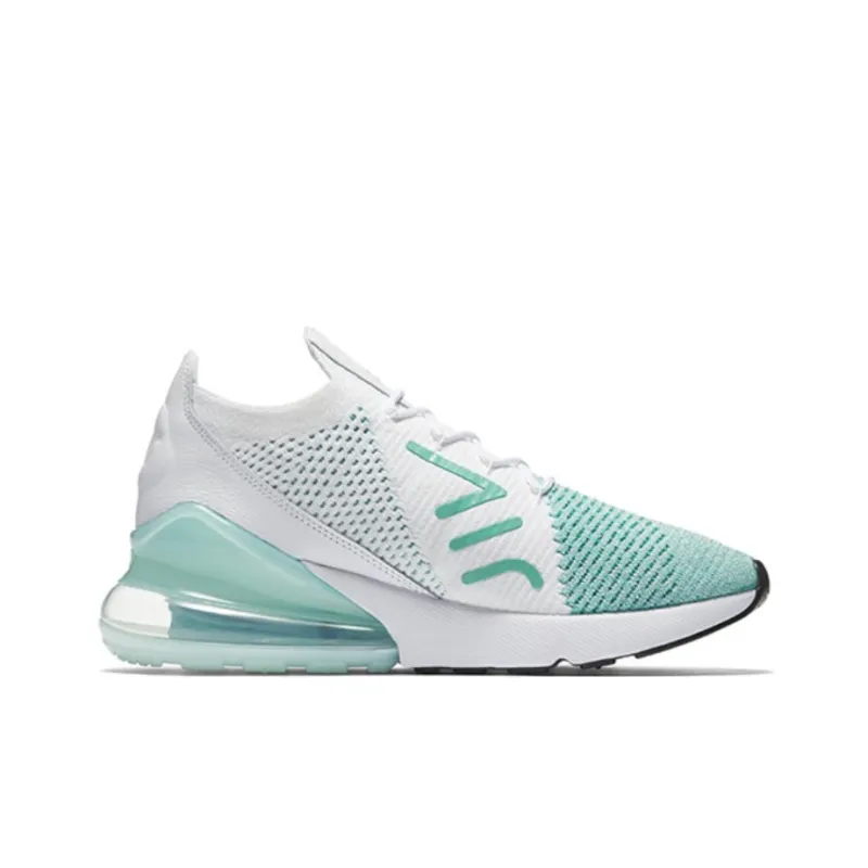 Nike Air Max 270 Flyknit Igloo White Clear Emerald Women's-1