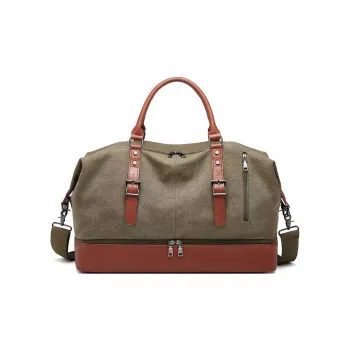 Ssweisiker PU Travel Bag Regular Unisex Brown