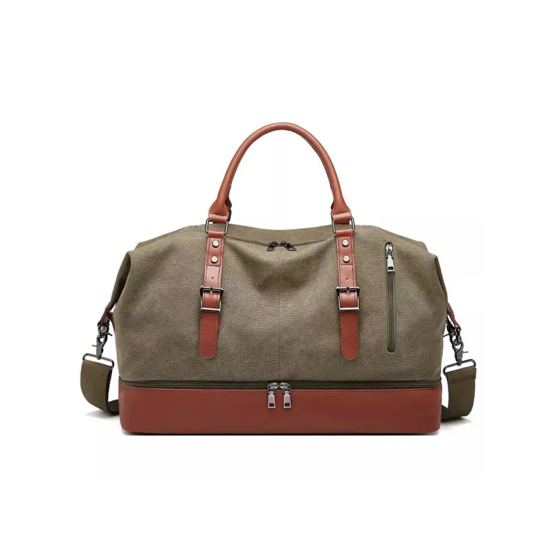 Ssweisiker PU Travel Bag Regular Unisex Brown-0