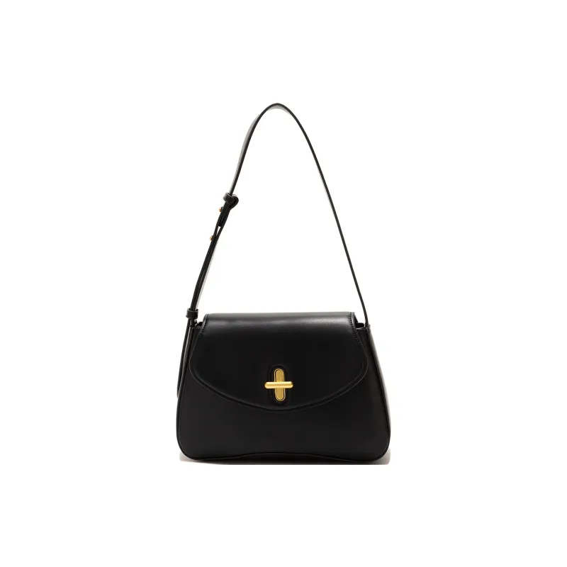 ZAVC PU Shoulder Bag Regular Small Size Women's Coffee/Mocha/Modern Black/Cherry Red-12