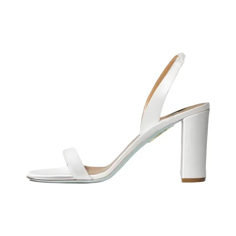 AQUAZZURA So Nude Block Strap Sandals 8.5cm Women's White-0