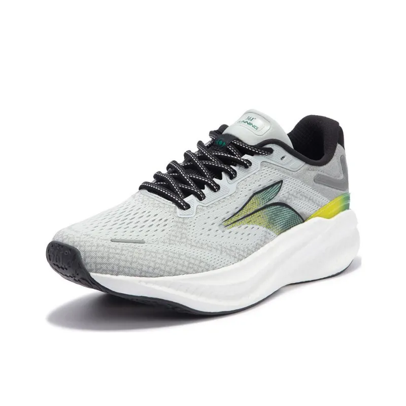 361° Foam Explosion 4.0 Wear Resistant Slip Resistant Low Top Running Shoes Men's Gray Green Black-1