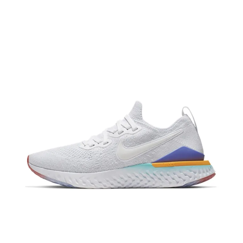 Nike Epic React Flyknit 2 White Hyper Jade Ember Glow Women's-0