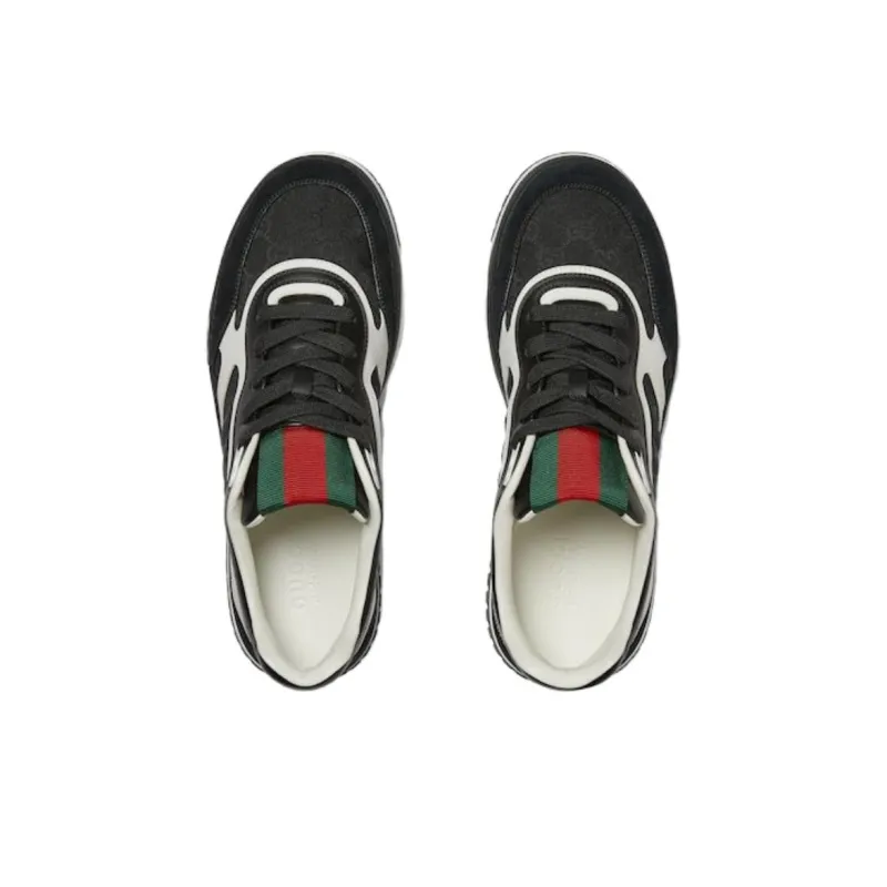 GUCCI Re Web Sneaker 'GG Canvas Black'-3
