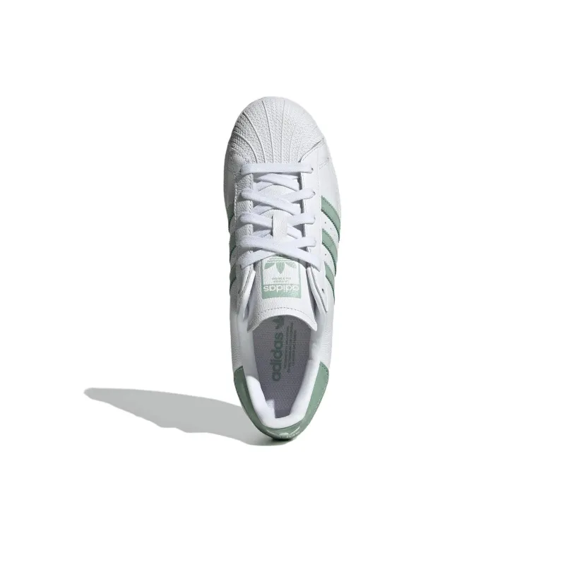 Superstar Women's Adidas Originals 'White Hazy Green' Women's-3