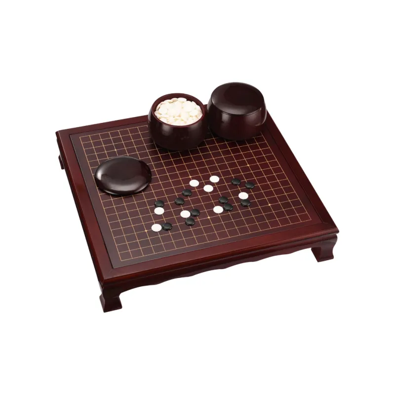 Imono Go Board Solid Wood Chinese Chess Cloud Pieces Five In A Row Genuine 2 in 1 Go Stone Board Games-6
