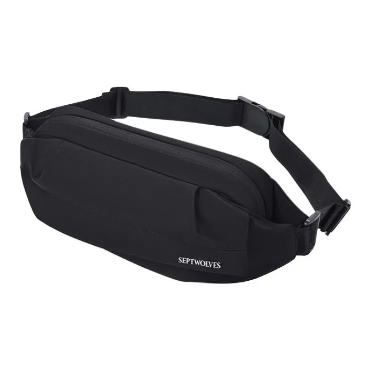 SEPTWOLVES Fabric Sling Bag, Fanny Pack, Shoulder Bag Regular Men's Black-2