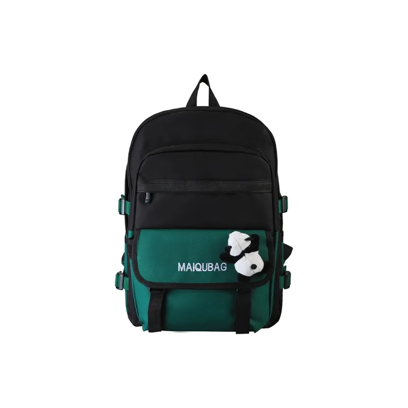 Parker Bear Canvas Backpack Regular Unisex Yellow/Red/Green/Black-10