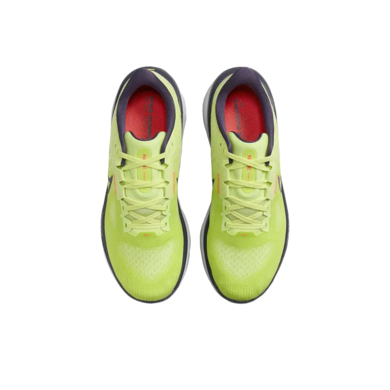 Nike Air Zoom Vomero 17 Anti Slip Wear Resistant Low Top Casual Running Shoes Women's Neon Green-3