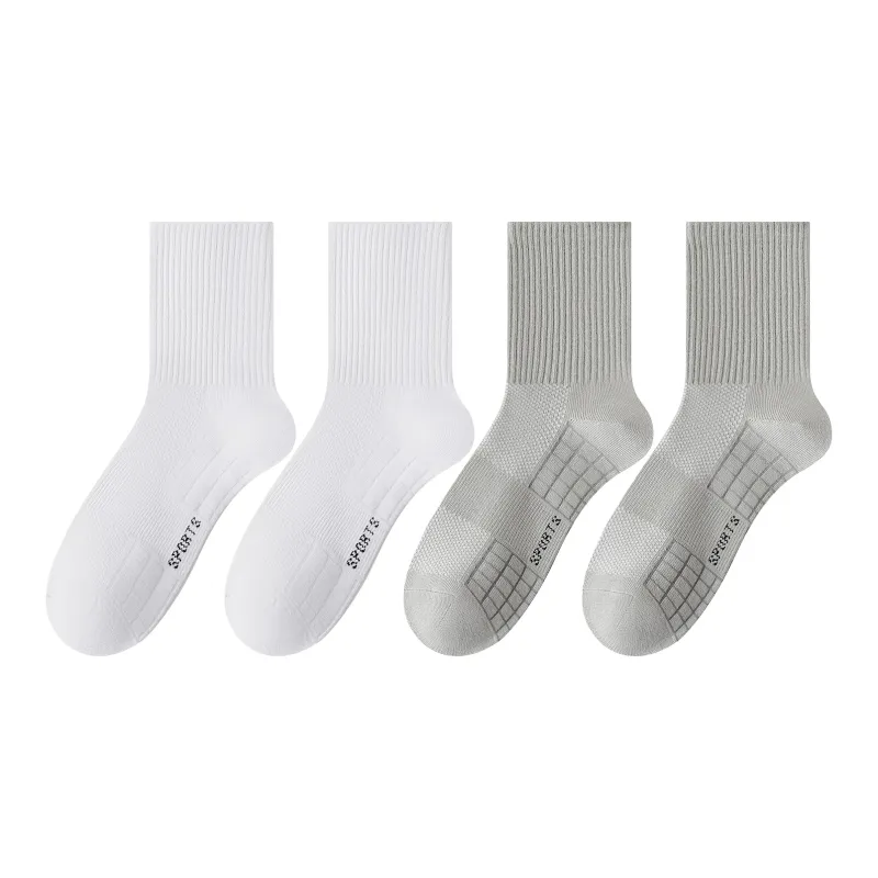 XXLLG Mid Calf Socks Men's 4 Pack-6