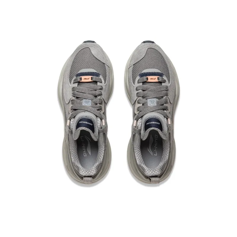 LiNing CF Tracing Origin V4 Low Top Casual Shoes Women's Gray-3
