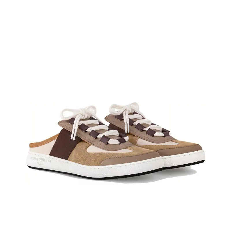 LOUIS VUITTON Lous Quick Dry Wrap toe Slippers Women's Brown-2