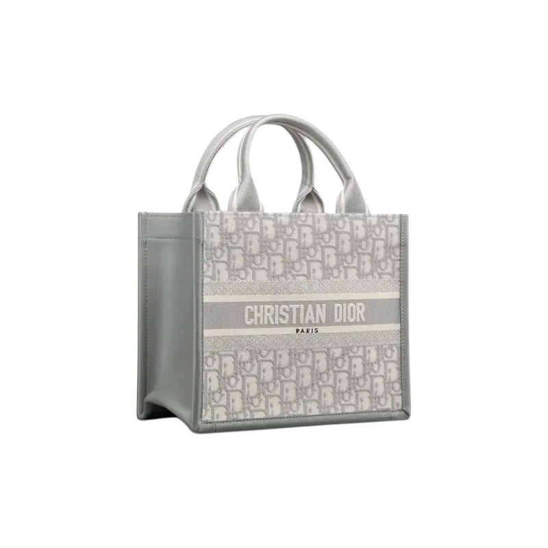 DIOR Cow Leather Tote Bag, Shopping Bag, Crossbody Handbag, Shoulder Bag Trumpets Women's Gray-2