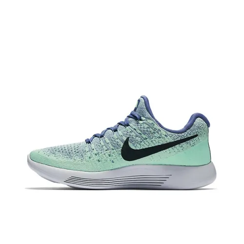 Nike LunarEpic Flyknit 2 Running Shoes Women's Low-Top Blue/Green