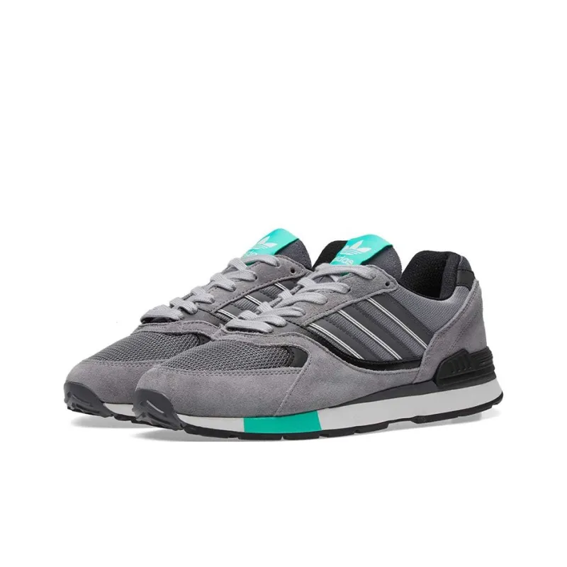 Adidas Originals Non slip Lightweight Low Top Slip Resistant Unisex Gray Black Green-2