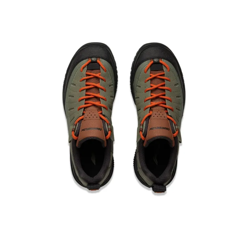 LiNing CF Su Linchuan Lite Cushioning Wear Resistant Low Top Outdoor Trekking Shoes Men's Black Green-3