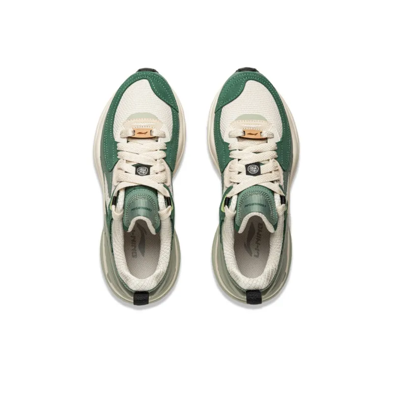 LiNing CF Tracing Origin V4 Low Top Casual Shoes Women's Green-3
