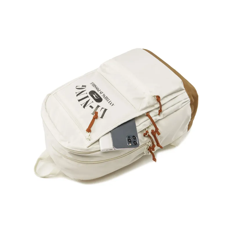LiNing Sports Life Collection Polyester Backpack Unisex Ivory-3