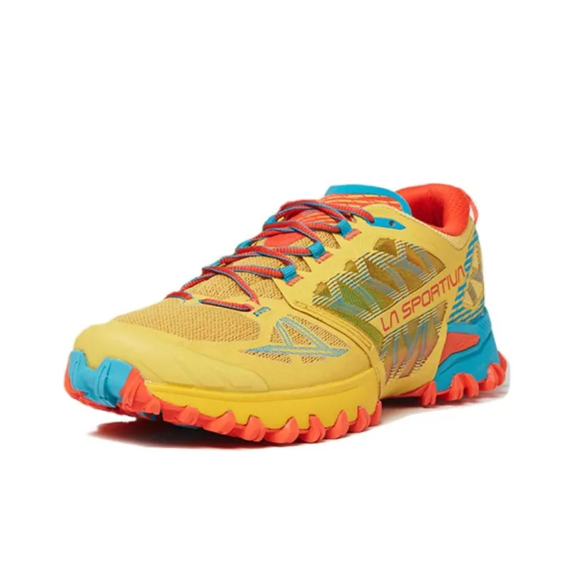 LA SPORTIVA Slip-Resistant Breathable Low-Top Running Shoes Men's Yellow-0
