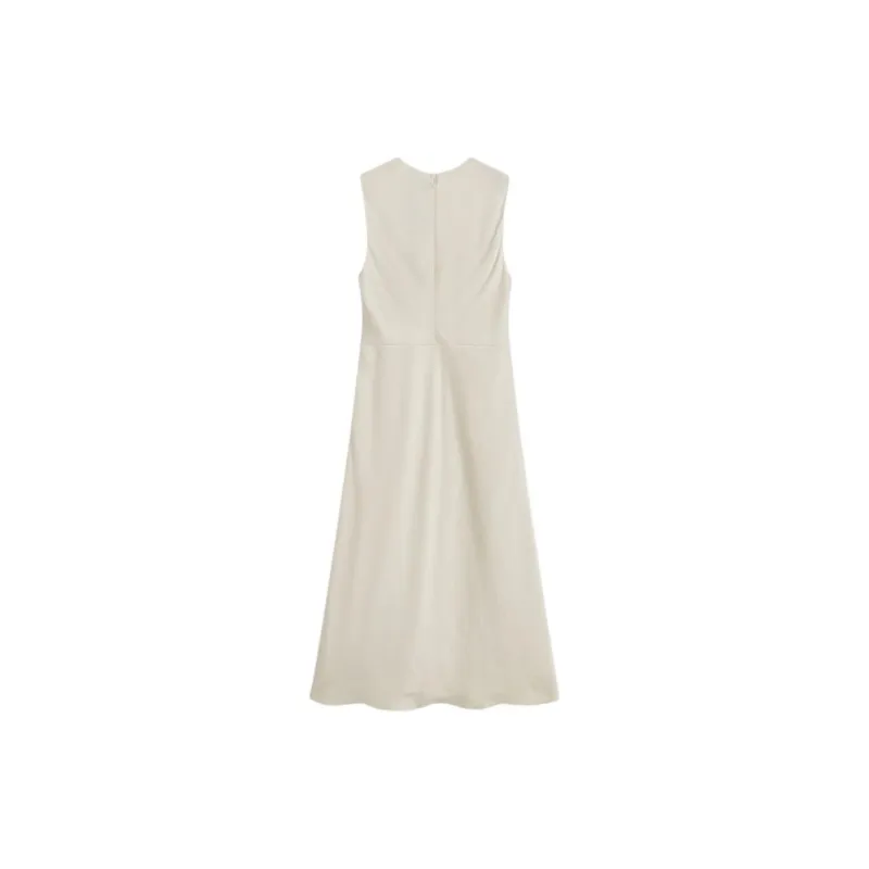 THEORY Sleeveless Dress Women's Ecru-1