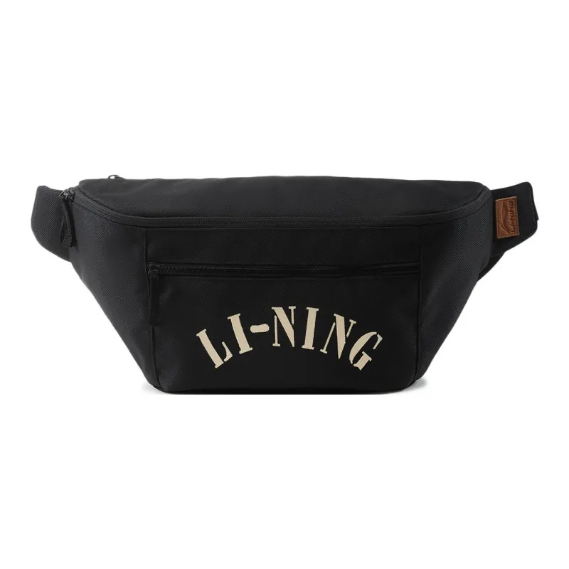 LiNing Polyester Fanny Pack Regular Unisex Basic Black-0