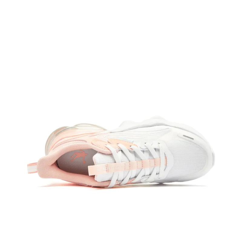 QIAODAN North Pluto 3.0 Anti Slip Wear Resistant Low Top Running Shoes Women's Jordan White Enamel Pink-3