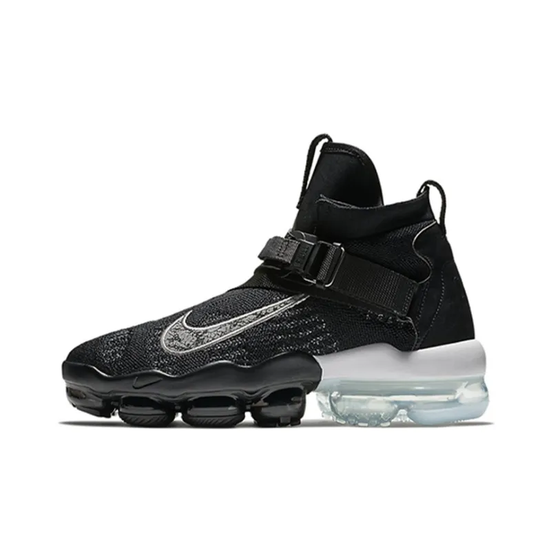 Nike Air VaporMax Premier Flyknit Black Metallic Silver White-0