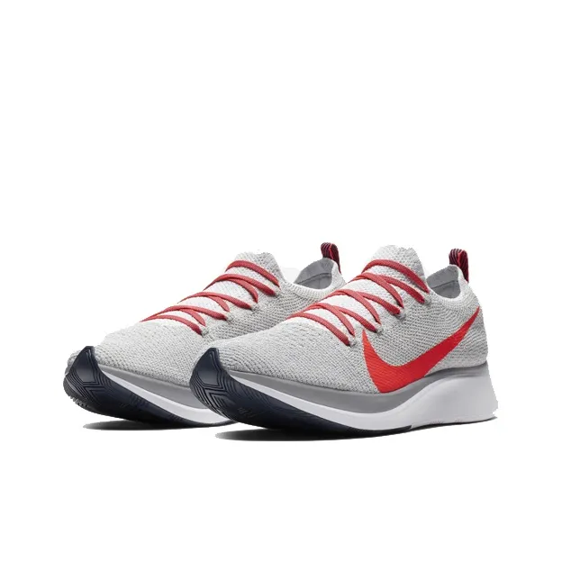 Nike Zoom Fly Flyknit Pure Platinum Bright Crimson-2