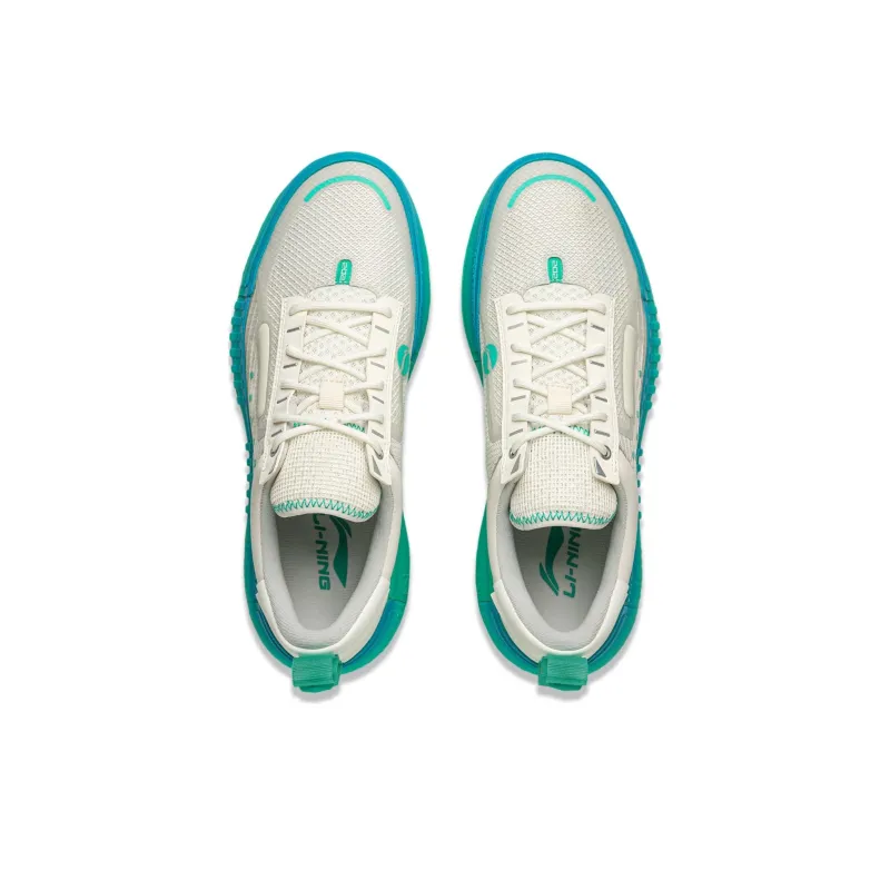 LINING RSR 202 Basketball Shoes Men Low Top Ivory/Copper Green-3