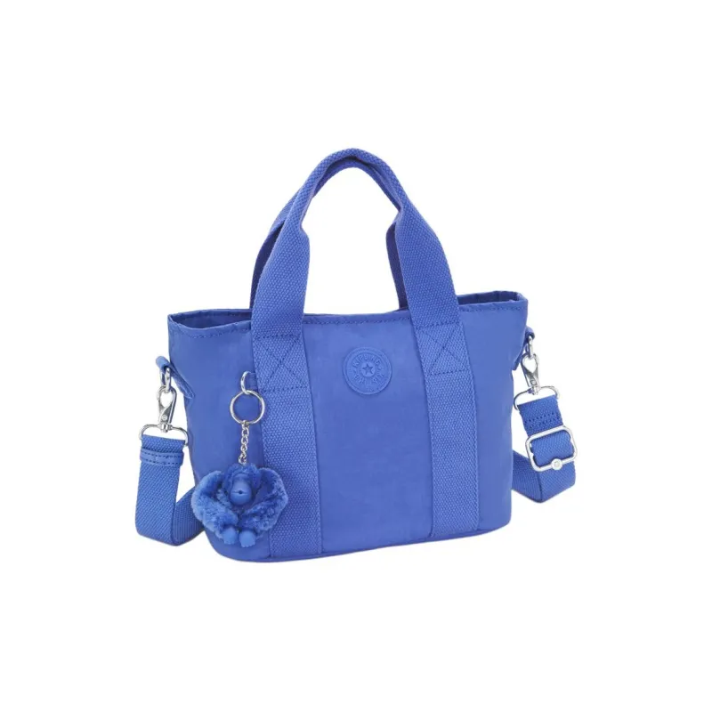Kipling Polyamide Tote Bag, Shopping Bag, Handbag Small Size Unisex Blue-1
