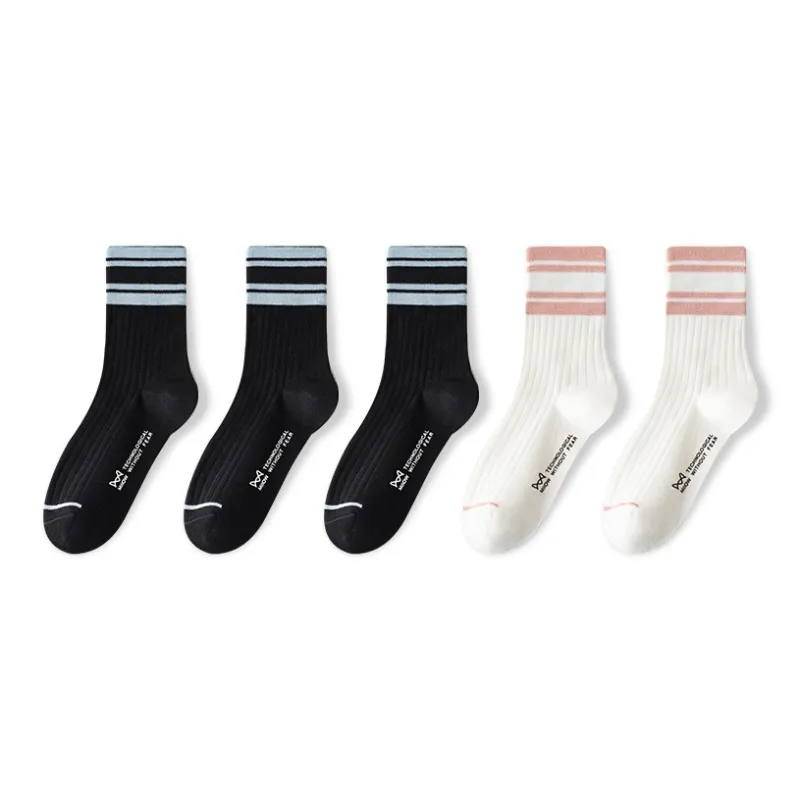 MIIOW Cool One Summer Series Mid Calf Socks Unisex 5 Pack-7