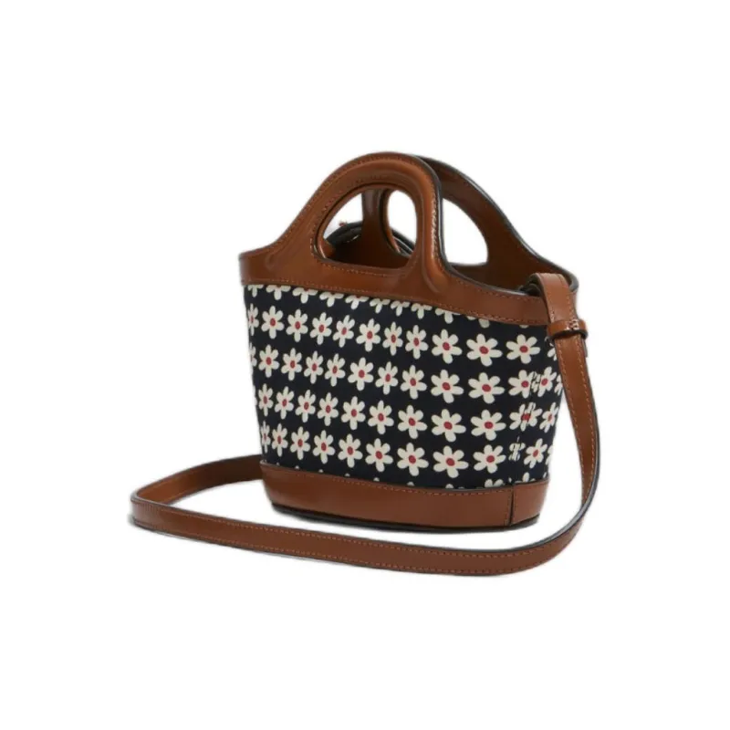 MARNI Floral Printed Top Handle Bag-2