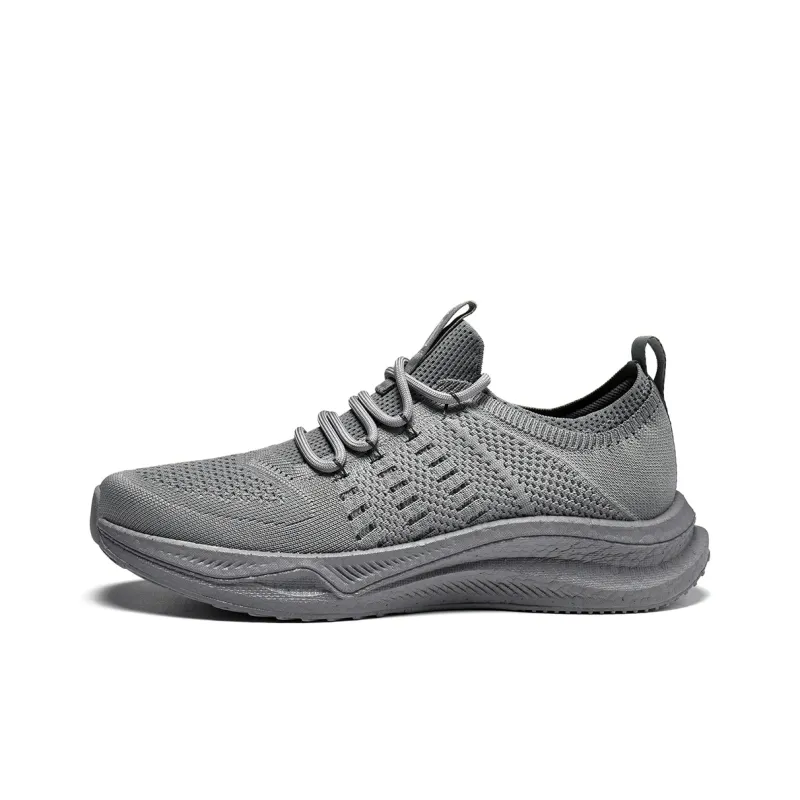 HLA Outdoor Breathable Casual Shoes With Height Increase Running Wear-Resistant Flyknit Athletic Shoes Men's-7