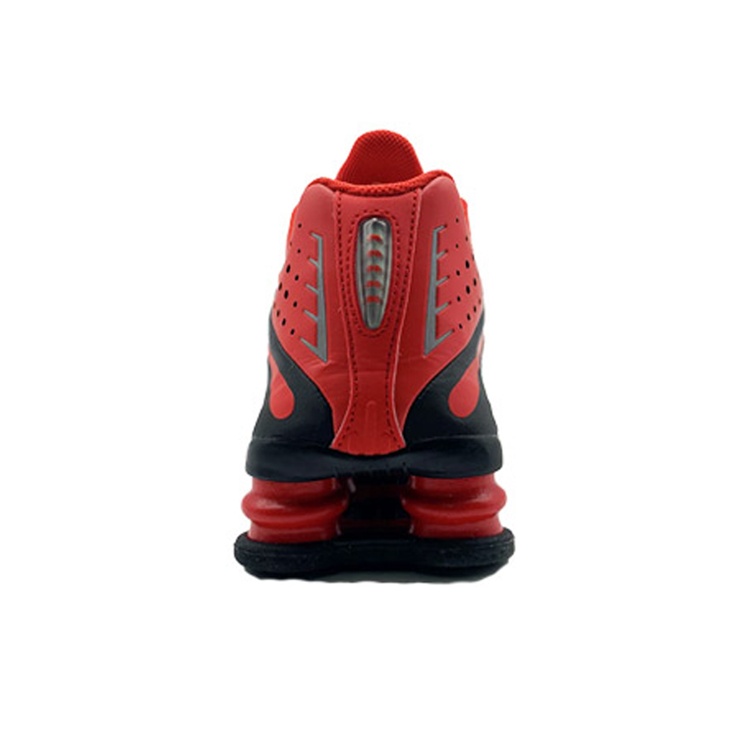 Black and red nike shox fashion