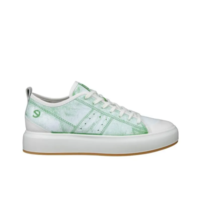Ecco Abrasion Resistant Low Top Skateboard Shoes Men's Green-1
