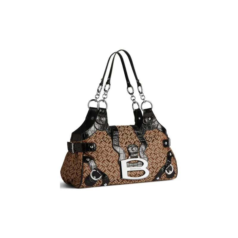 Balenciaga Essex Monogrammed Medium Shoulder Bag-1